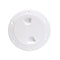 Beckson 4" Smooth Center Screw-Out Deck Plate - White [DP40-W] - Mealey Marine