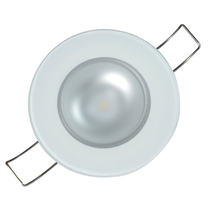 Lumitec Mirage - Flush Mount Down Light - Glass Finish/No Bezel - Warm White Dimming [113199] - Mealey Marine