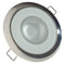 Lumitec Mirage - Flush Mount Down Light - Glass Finish/Polished SS Bezel - 2-Color White/Blue Dimming [113111] - Mealey Marine