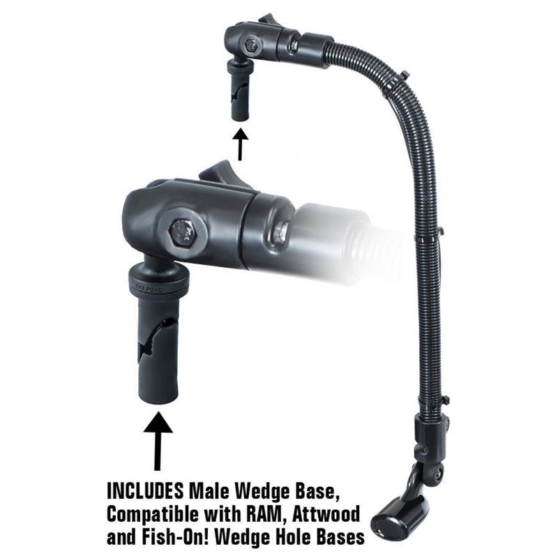 RAM Mount Transducer Arm Mount w/1" Ball Wedge - Compatible w/Scotty/Hobie [RAM-B-316-18-TRA1-354] - Mealey Marine