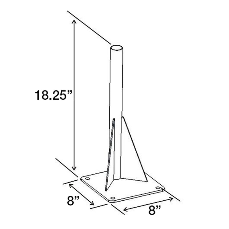 RAM Mount Universal Drill-Down Laptop Mount Base [RAM-VBD-122] - Mealey Marine