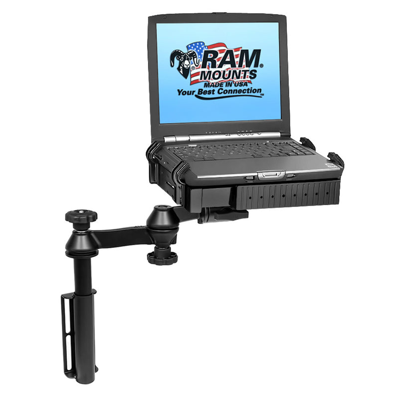 RAM Mount Universal Flat Surface Vertical Drill-Down Vehicle Laptop Mount Stand [RAM-VB-181-SW1] - Mealey Marine