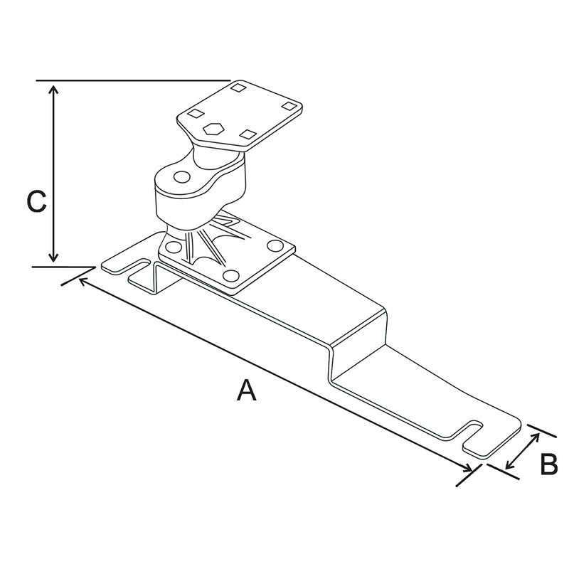 RAM Mount No-Drill Vehicle Base f/Ford Police Interceptor Sedan (2013), Ford Taurus (2013) [RAM-VB-190] - Mealey Marine