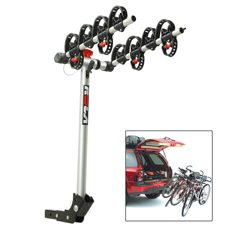 ROLA Bike Carrier - TX w/Tilt & Security - Hitch Mount - 4-Bike [59401] - Mealey Marine