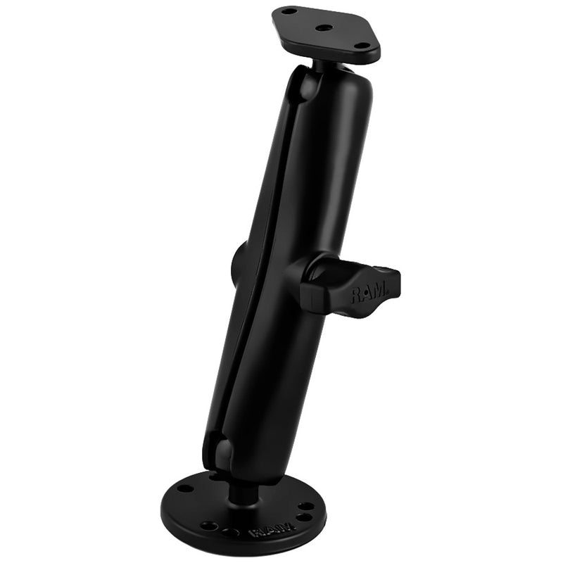 RAM Mount Flat Surface Mount Long Arm w/Diamond Base [RAM-B-138U-C] - Mealey Marine