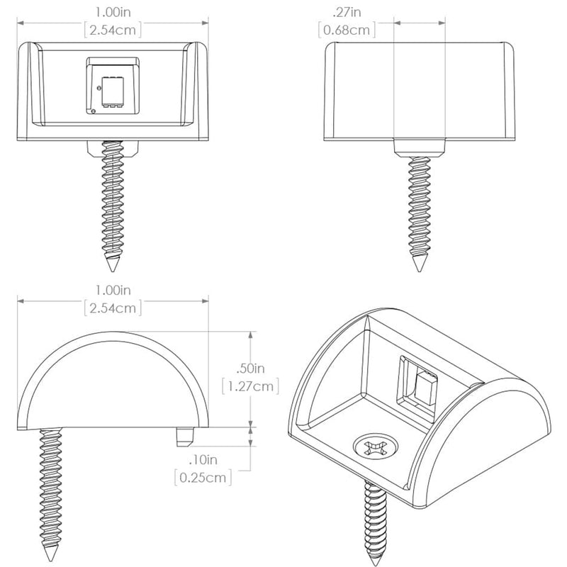 Lumitec Andros - Courtesy Light - Polished SS Finish - White Non-Dimming [101043] - Mealey Marine