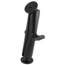 RAM Mount Ball Mount w/Long Double Socket Arm & 2-2.5" Round Bases w/AMPs Pattern [RAM-101U-D] - Mealey Marine