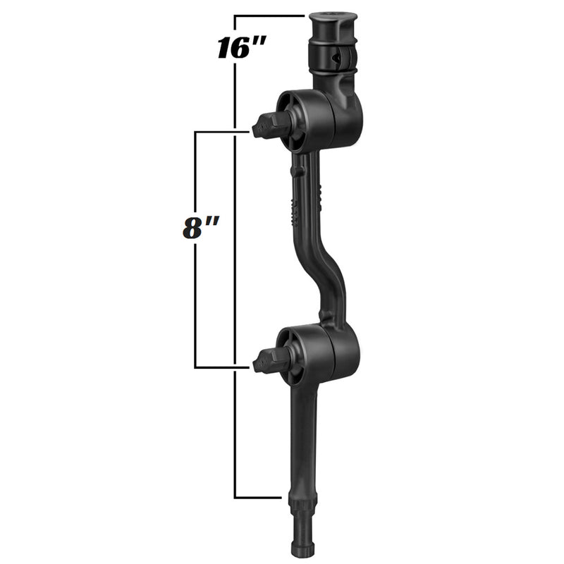 RAM Mount Adjustable Adapt-a-Post 16" Extension Arm [RAP-114-APB3U] - Mealey Marine