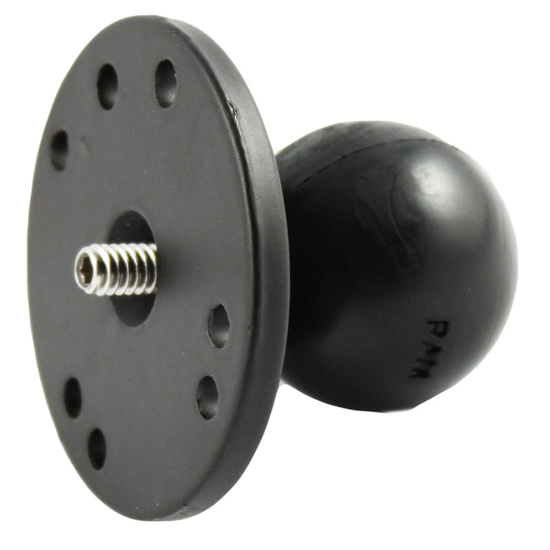 RAM Mount 2.5" Round Base w/1.5" Ball & 1/4"-20 Threaded Male Post f/Cameras [RAM-202AU] - Mealey Marine