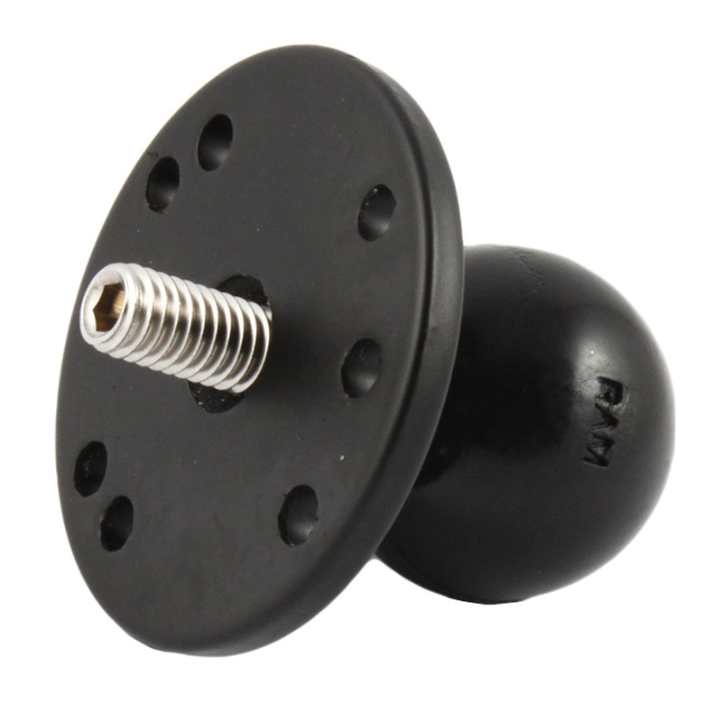 RAM Mount 2.5" Round Base w/1.5" Ball & 3/8"-16 Threaded Male Post f/Cameras [RAM-202CU] - Mealey Marine