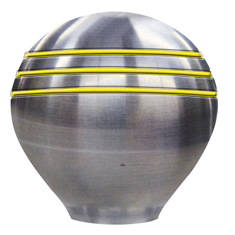 Schmitt  Ongaro Throttle Knob - 1-" - Gold Grooves [50025] - Mealey Marine