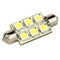 Lunasea Single-Sided 6 LED Festoon - 10-30VDC/1.5W/97 Lumens - Warm White [LLB-186W-21-00] - Mealey Marine