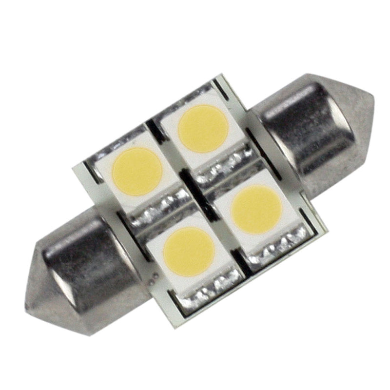 Lunasea Single-Sided 4 LED Festoon - 10-30VDC/0.7W/60 Lumens - Warm White [LLB-202W-21-00] - Mealey Marine