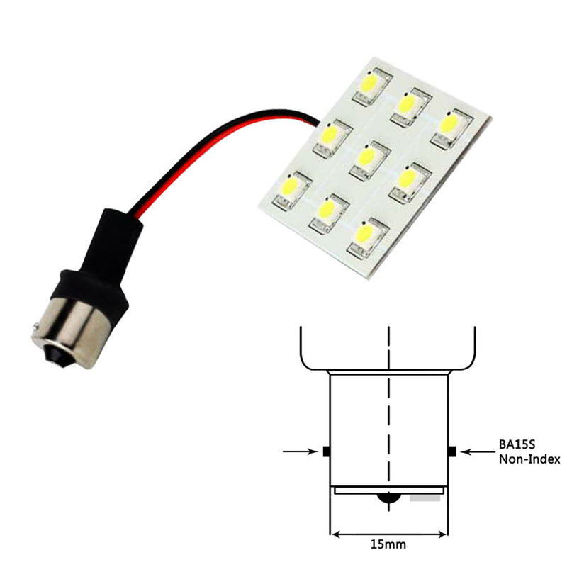 Lunasea Bayonet 9 LED Bulb BA15S - 12VAC or 10-30VDC/2W/149 Lumens - Warm White [LLB-229W-21-00] - Mealey Marine