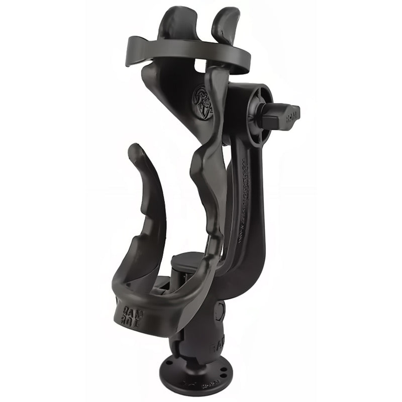 RAM Mount RAM-ROD 2000 Fishing Rod Holder w/RAM-ROD Revolution Ratchet/Socket System & Round Flat Surface Base [RAM-114-RBU] - Mealey Marine