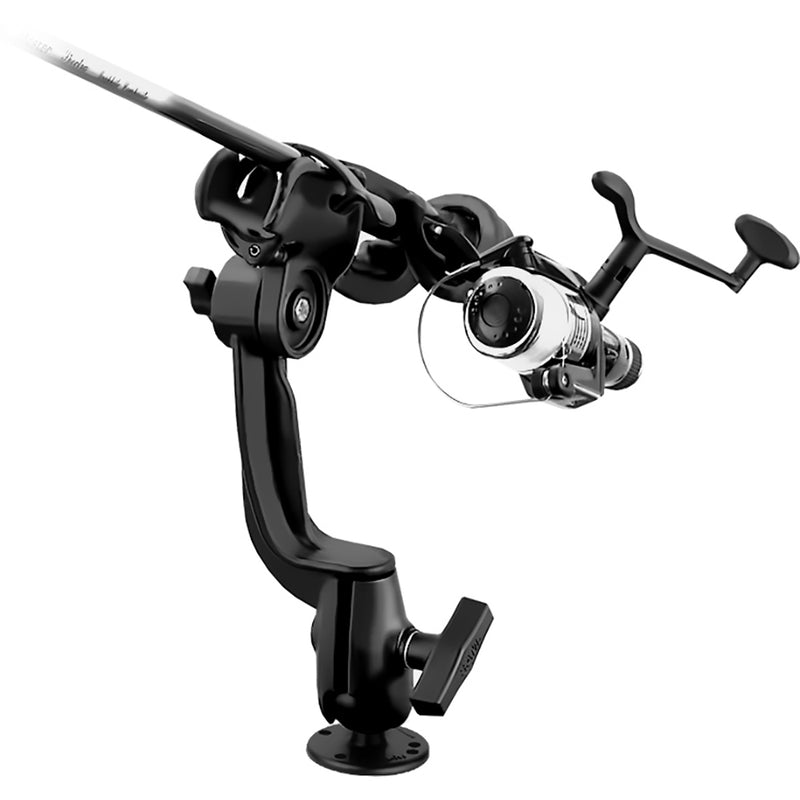 RAM Mount RAM-ROD 2000 Fishing Rod Holder w/RAM-ROD Revolution Ratchet/Socket System & Round Flat Surface Base [RAM-114-RBU] - Mealey Marine