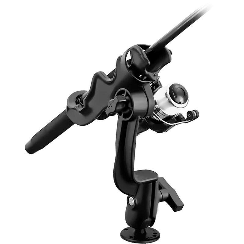 RAM Mount RAM-ROD 2000 Fishing Rod Holder w/RAM-ROD Revolution Ratchet/Socket System & Round Flat Surface Base [RAM-114-RBU] - Mealey Marine