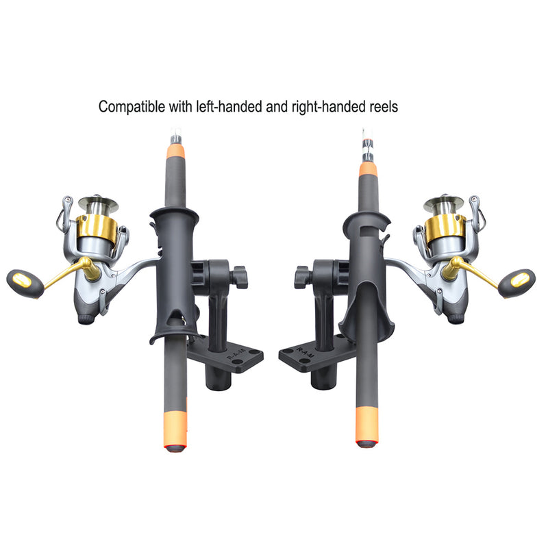 RAM Mount RAM Tube Jr. Rod Holder w/Short 4" Length Post Spline & Flush Mounting Base [RAP-390-SFU] - Mealey Marine