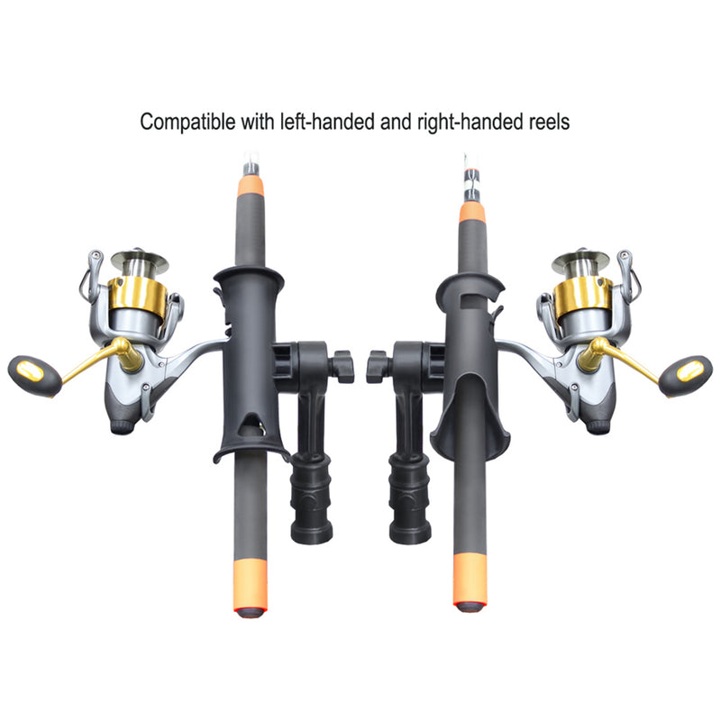 RAM Mount RAM Tube Jr. Rod Holder w/ 4" Post & Adapt-A-Post Track Mounting Base [RAP-390-SAAPU] - Mealey Marine