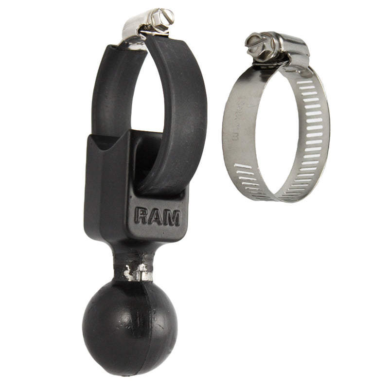 RAM Mount 1.5" Ball Base w/Strap 0.5" - 2" Diameter [RAM-108BU] - Mealey Marine