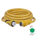 Marinco CS503-25 EEL 50A 125V Shore Power Cordset - 25' - Yellow [CS503-25] - Mealey Marine