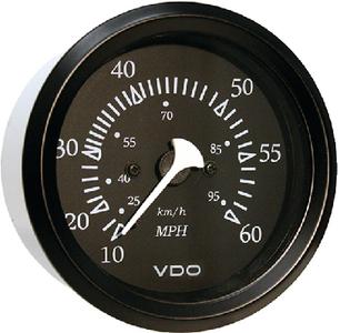 Seachoice 60mph Speedometer Black [15231] - Mealey Marine