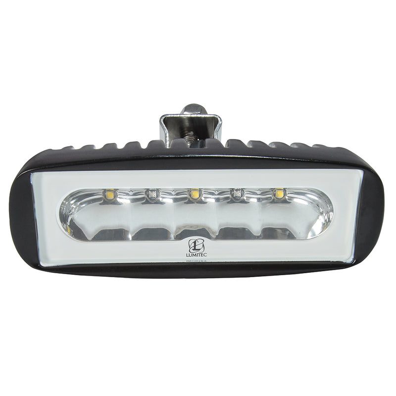 Lumitec Caprera2 - LED Flood Light - Black Finish - 2-Color White/Red Dimming [101218] - Mealey Marine