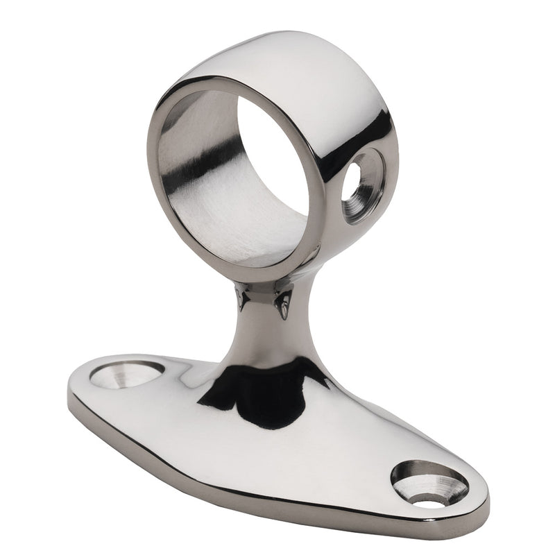 Whitecap 90 Degree Handrail Stanchion - Center - 316 Stainless Steel - 7/8" Tube O.D. [6279C] - Mealey Marine