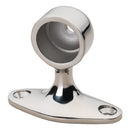 Whitecap 90 Degree Handrail Stanchion - End - 316 Stainless Steel - 7/8" Tube O.D. [6280C] - Mealey Marine