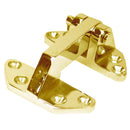 Whitecap Standard Hatch Hinge - Polished Brass - 2-5/8" x 3-1/8" [S-990BC] - Mealey Marine