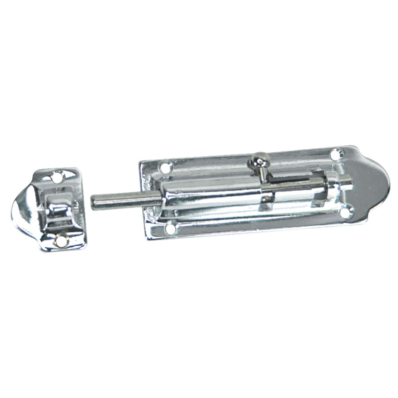 Whitecap Barrel Bolt - CP/Brass - 4" [S-586C] - Mealey Marine