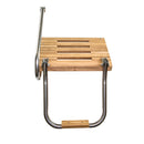 Whitecap Teak Swim Platform w/Ladder f/Outboard Motors [60902] - Mealey Marine