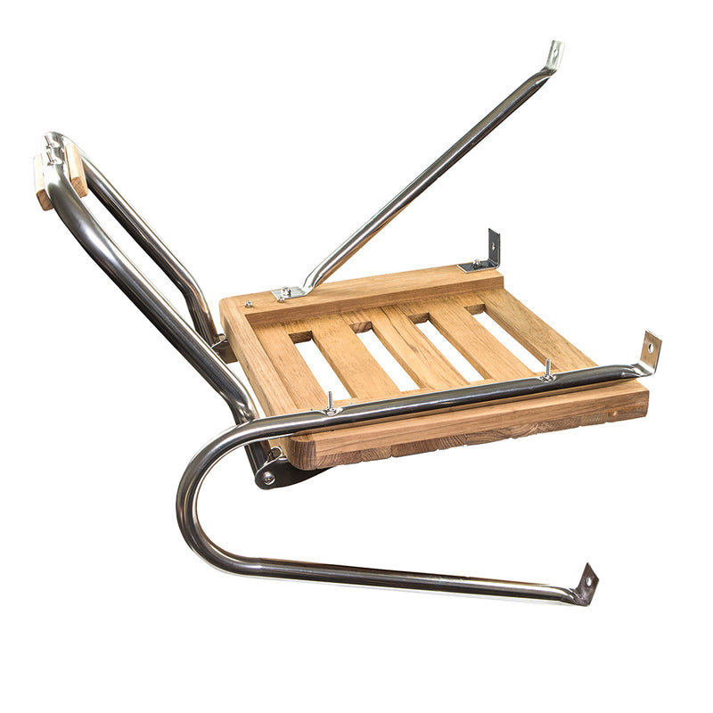 Whitecap Teak Swim Platform w/Ladder f/Outboard Motors [60902] - Mealey Marine