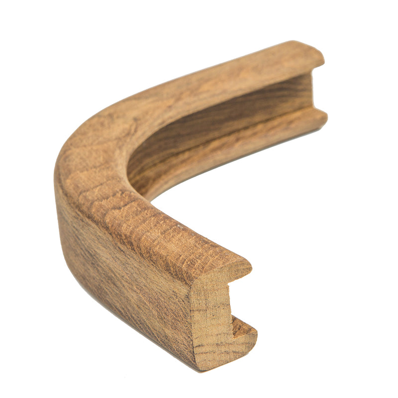 Whitecap Teak Track Outside Corner Molding - 1/2" [60823] - Mealey Marine