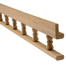 Whitecap Teak L-Type Pin Rail - 5' [60703] - Mealey Marine