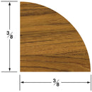 Whitecap Teak Quarter Round Molding Small - 5' [60851] - Mealey Marine