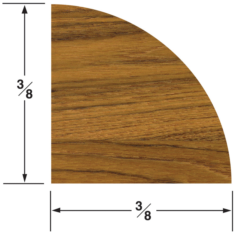 Whitecap Teak Quarter Round Molding Small - 5' [60851] - Mealey Marine