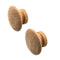 Whitecap Teak Round Drawer Knob - 2" - 2 Pack [60120-A] - Mealey Marine