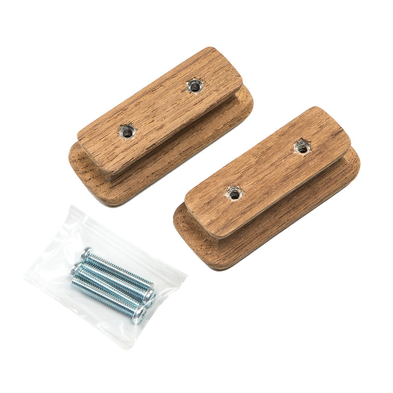 Whitecap Teak Rectangular Drawer Knob - 2-3/4"L - 2 Pack [60131-A] - Mealey Marine