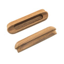 Whitecap Teak Oblong Drawer Pull - 4-1/16"L - 2 Pack [60124-A] - Mealey Marine