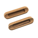 Whitecap Teak Oblong Drawer Pull - 4-1/16"L - 2 Pack [60124-A] - Mealey Marine