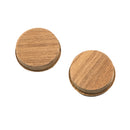 Whitecap Teak Round Drawer Pull - 1-3/8" Round - 2 Pack [60127-A] - Mealey Marine