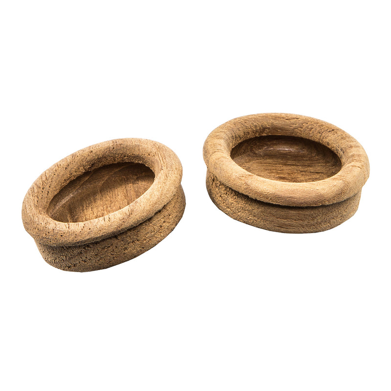 Whitecap Teak Round Drawer Pull - 1-3/8" Round - 2 Pack [60127-A] - Mealey Marine