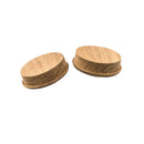 Whitecap Teak Round Drawer Pull - 1-3/8" Round - 2 Pack [60127-A] - Mealey Marine