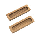 Whitecap Teak Large Rectangular Drawer Pull - 4-1/2"L - 2 Pack [60142-A] - Mealey Marine