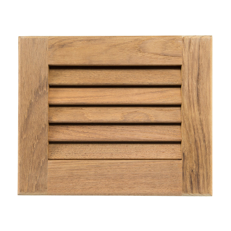 Whitecap Teak Louvered Insert - 7-1/2" x 9-1/8" x 3/4" [60712] - Mealey Marine