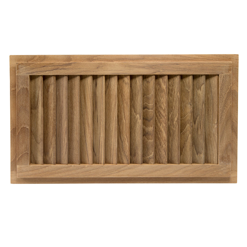 Whitecap Teak Louvered Insert - 16" x 9-1/8" x 3/4" [60710] - Mealey Marine