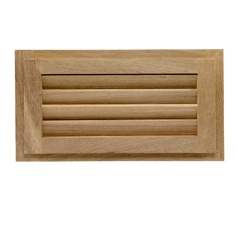 Whitecap Teak Louvered Insert - 6-3/8" x 11-3/16" x 3/4" [60714] - Mealey Marine