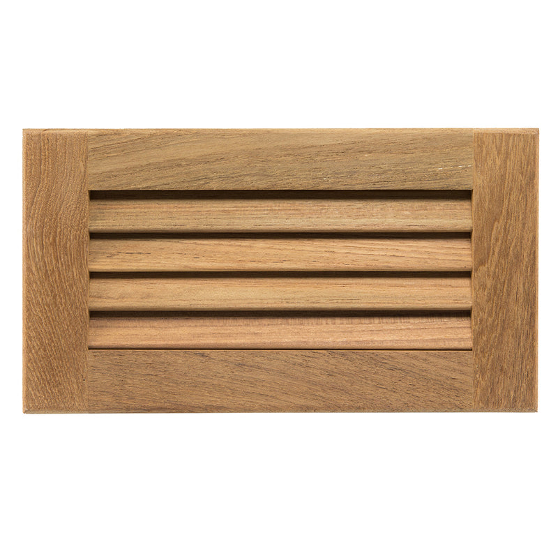 Whitecap Teak Louvered Insert - 6-3/8" x 11-3/16" x 3/4" [60714] - Mealey Marine