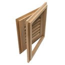 Whitecap Teak Louvered Door & Frame - Right Hand - 12" x 12" [60720] - Mealey Marine